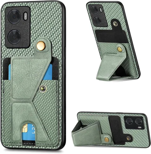 Vista 155 de Funda para Oppo K10x / OnePlus Nord CE 2 Lite 5G Funda para Realme 9 5G / 9 Pro / Q5 / V25 Funda de piel sintética con ranuras para tarjetas