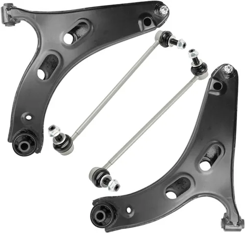 Vista 206 de Detroit Axle - 4 piezas de brazos de control traseros para Ford C-Max, Focus, Mazda 3 5, Volvo C30, C70, S40, V50, 4 brazos de control superiores e