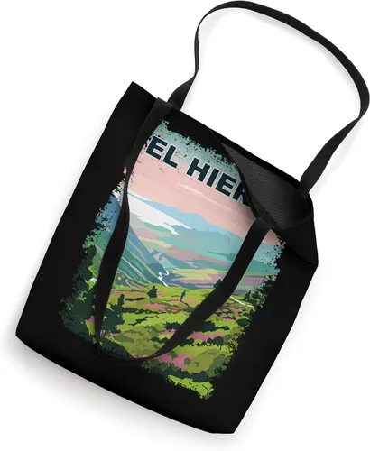 Vista 2 de El Hierro Spain Vintage Landscape Tote Bag