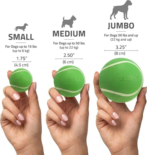 Vista 5 de Playology Juguete para perros Squeaky Chew Ball - Mediano, aroma a pavo