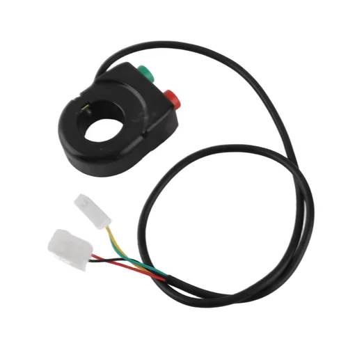 Vista 7 de Interruptor de manillar de motocicleta 2 en 1, 12 V, interruptor de botón de bocina, control de agarre para motocicleta, scooter y bicicleta