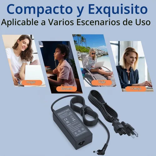 Vista 6 de Cable de alimentación de 65 W para Lenovo IdeaPad Charger, IdeaPad 1 3 5