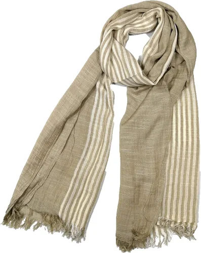 Vista 2 de Shanlin Bufandas unisex de lino de algodón para hombres y mujeres