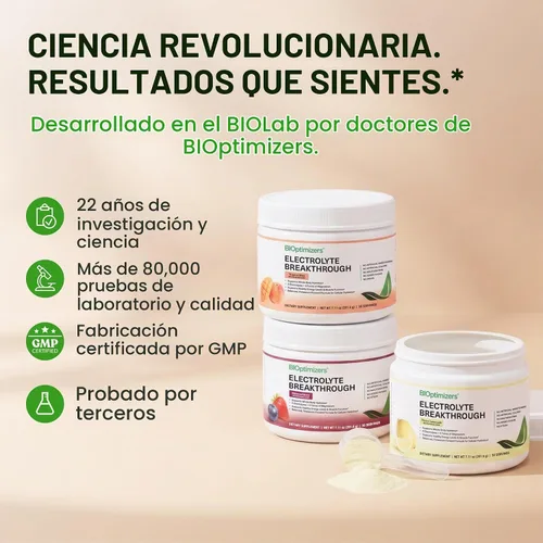 Vista 7 de BIOptimizers Polvo innovador de electrolitos, bayas equilibradas, 30 Apoya la hidratación de todo el cuerpo, el equilibrio de electrolitos