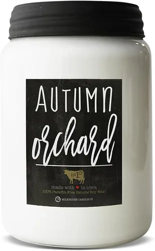 Vista 8 de Milkhouse Candle Company Apple Strudel - Vela de soja – Canela Manzana Aroma de vainilla – Tarro de crema de 5 onzas con tapa, más de 35 horas