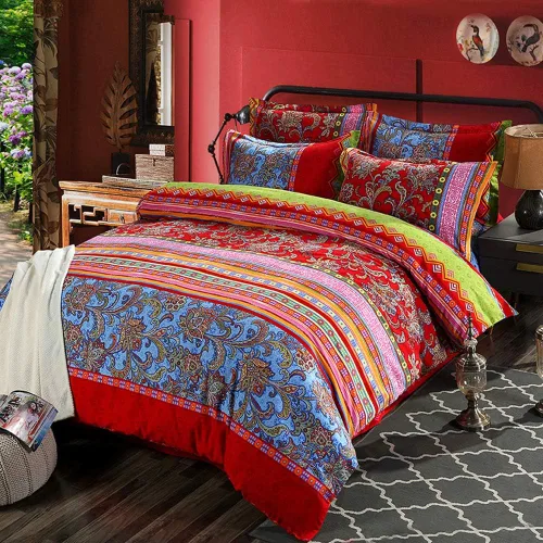 Vista 22 de ABREEZE Juego de funda de edredón tamaño individual con cierre de botón, 100% algodón egipcio, juego de ropa de cama floral de granja, color rosa, 3