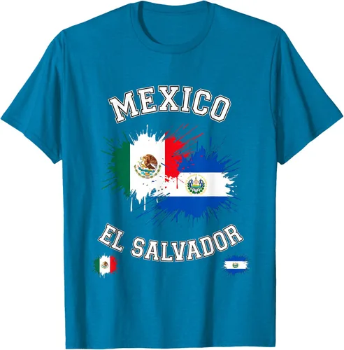 Vista 63 de Camiseta de recuerdo de la bandera vintage de El Salvador de México