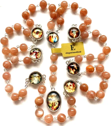 Vista 3 de elegantmedical Collar con rosario católico de SIETE 7 SORROWS MARY