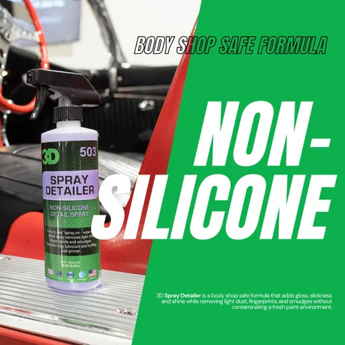 Vista 4 de 3D Spray Detailer - Spray Detallador de Carrocería Body Shop Sin Silicona para Vehículos Recién Pintados 16oz