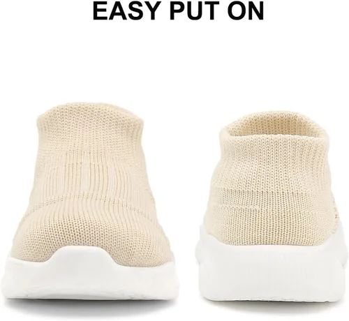 Vista 4 de Cubufly Zapatos de calcetín para bebés, zapatos para caminar para los primeros zapatos deportivos sin cordones de 0 a 3 años