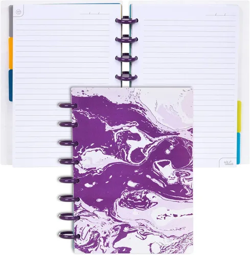 Vista 98 de Talia - Cuadernos de notas con tapas, planificador, personalizables, (Rosa de los 90, Junior (5.5 pulgadas x 8.5 pulgadas))