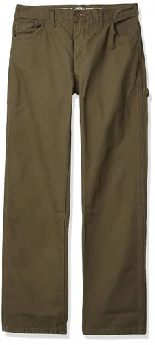 Vista 28 de Dickies Jeans de carpintero para hombre, ajuste relajado, pierna recta, Negro, 30 x 30