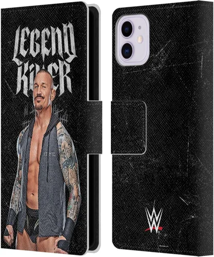 Vista 43 de Head Case Designs Officially Licensed WWE in My Veins Randy Orton Leather Wallet Case Compatible with Apple iPhone 11