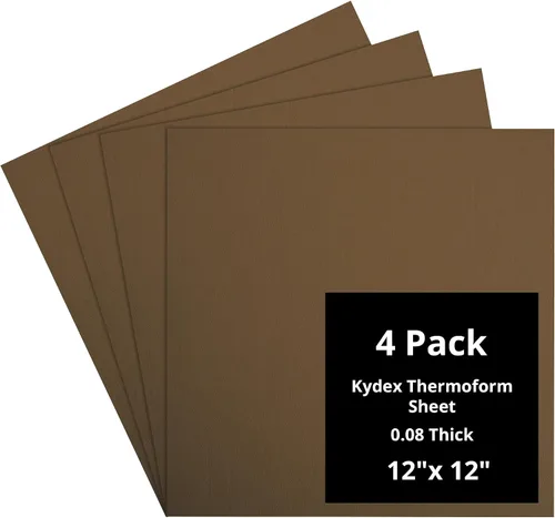 Vista 115 de Kydex Sheets - Solid Color DIY Kit for Crafting Holsters, Sheaths, and Mag Pouches - (8x8, 8x12, 12x12), Premium Thermoform Sheets - Thick, Durable