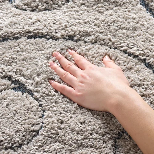 Vista 40 de SAFAVIEH Florida Shag Collection - Alfombra decorativa, 2 x 3 pies, color crema y beige, diseño de volutas, no desprende pelusa y fácil de limpiar