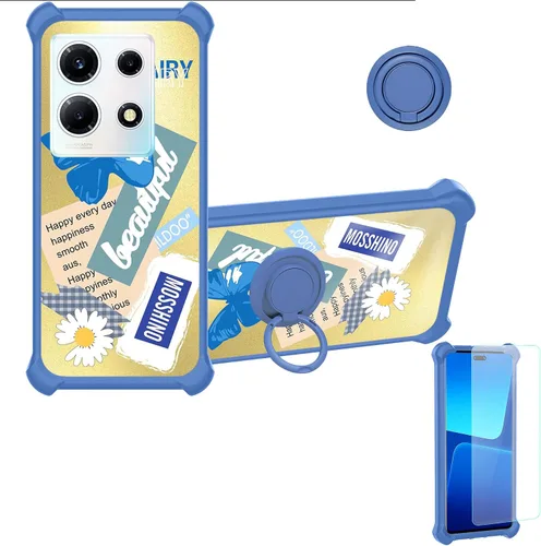 Vista 36 de Aroepurt Funda para Blu Bold N3 compatible con Blu Bold N3 Phone Cover [con protector de pantalla de vidrio templado] [PC duro + silicona suave]