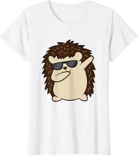 Vista 23 de Dabbing Hedgehog Funny Hedgehog Camiseta S