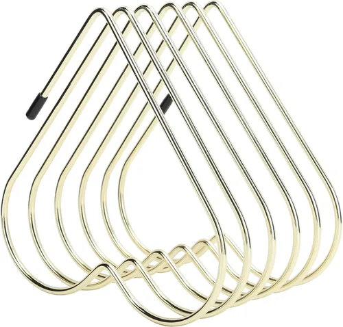 Vista 3 de Aramox Desktop File Holder, Iron Magazine Rack with Capacity, Compact Design for Home Office Organization (Gold)