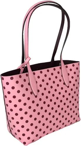 Vista 3 de Kate Spade Love Birds - Bolsa reversible con diseño de lunares, color rosa multicolor, Rosado