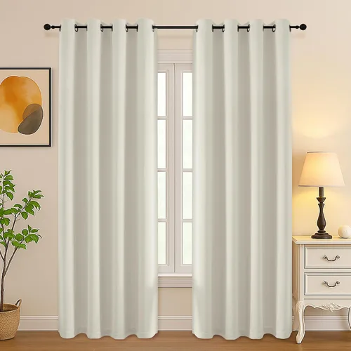 Vista 118 de Simplebrand Juego de 2 paneles de cenefa aguamarina para ventana de cocina de 14 pulgadas de largo, cortinas de oscurecimiento de habitación