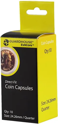 Vista 13 de Cápsulas de monedas American Gold Eagle de ajuste directo de 1 onza – Paquete al por menor de 10 1 Oz Oro