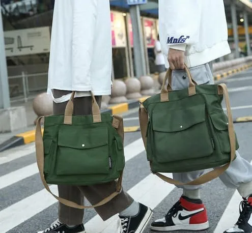 Vista 7 de Bolsas de lona para mujer, bolsa de mano, elegante bolsa de mensajero, bolso cruzado casual, bolso de mano, bolso de lona 2023