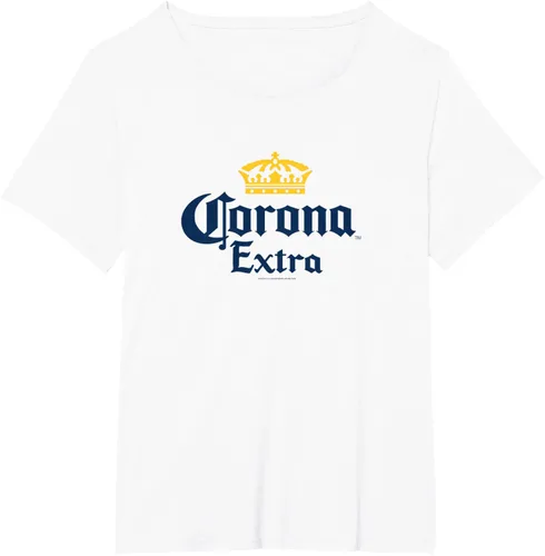 Vista 5 de Camiseta con licencia oficial de Corona Extra Crown Logo, talla S