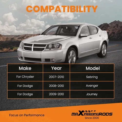 Vista 3 de maXpeedingrods Brazo de Control Trasero Superior para Chrysler Sebring 2007-2010, para Dodge Journey Avenger 2008-2010, 1 Par de Brazos de Cámber
