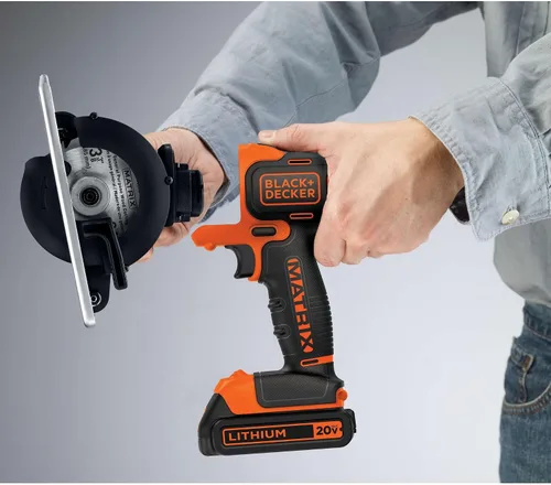 Vista 3 de BLACK+DECKER MATRIX - Accesorio para sierra de corte con hoja de carburo de 3-3/8 pulgadas 24T (BDCMTTS)