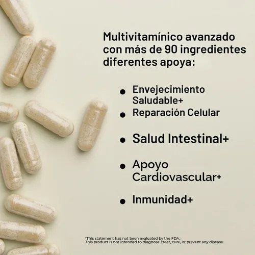 Vista 3 de Nature's Lab Six Daily Advanced Multivitamínico - Más de 90 nutrientes, minerales, antioxidantes, hierbas y alimentos integrales, 180 cápsulas