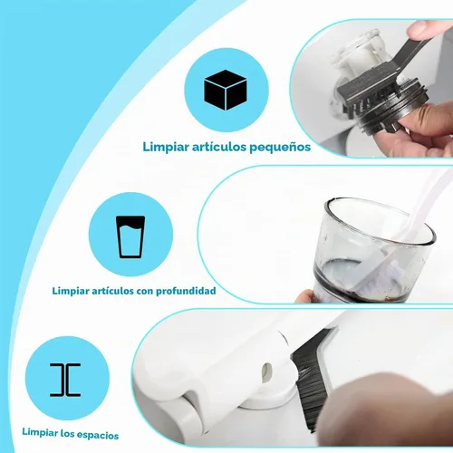 Vista 5 de Cepillo de limpieza para lavadora, kit de limpiador de ventilación