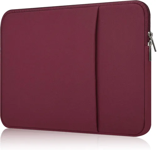 Vista 8 de Funda acolchada para computadora portátil de 13 pulgadas con bolsillo compatible con MacBook Air M4 M3 M2 M1/Pro M3 M2 M1 de 13 pulgadas, color negro