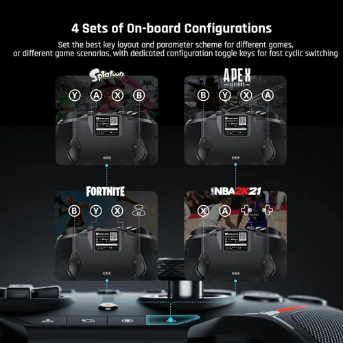 Vista 7 de BIGBIG WON Wireless Switch Controller, Bluetooth Wired Dual Mode Game Controller For Nintendo Switch, PC, Android, IOS, Custom ButtonsNFCTurbo