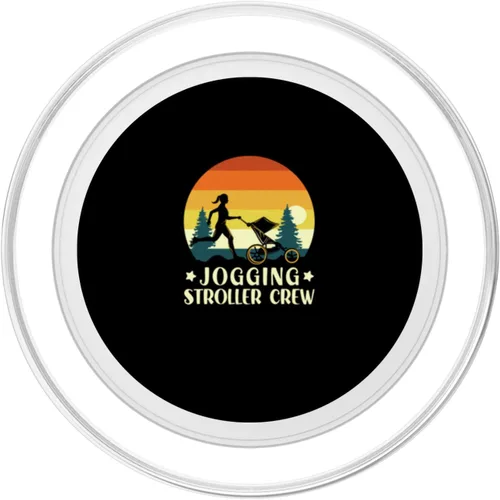 Vista 2 de Jogging Stroller Baby Running Buggy Workout Cardio Fitness PopSockets MagSafe PopGrip for iPhone