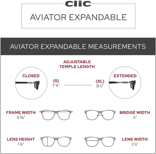 Vista 5 de Clic Magnetic Sunglasses, Polarized Lenses, 100% UVA & UVB Protection, Adjustable Temple, Aviator Sunglasses (Small - Large)