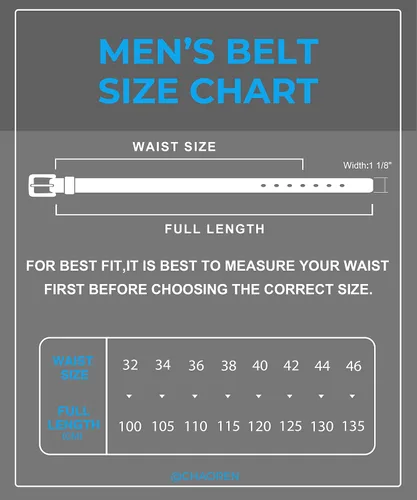 Vista 8 de CHAOREN Cinturón de vestir para hombre Cinturón de cuero genuino para hombres de 1 18 pulgadas formal compañero perfecto para zapatos de vestir