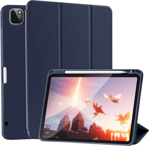 Vista 9 de Funda para iPad Pro de 11 pulgadas 4ª/3ª/2ª generación 2022/2021/2020 con soporte para lápices [compatible con la carga del segundo lápiz para iPad]