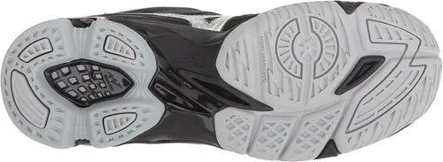 Vista 3 de Mizuno Wave Bolt 7 Mujeres Negro-Plata 115 NegroPlata