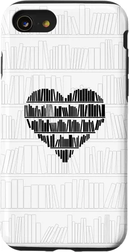 Vista 18 de Bookworm Book Lover Minimalist Heart White Case for iPhone 17