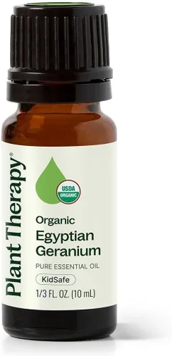 Vista 9 de Plant Therapy Aceite esencial de geranio egipcio orgánico 100% puro, certificado por USDA, orgánico, sin diluir, aromaterapia natural, grado