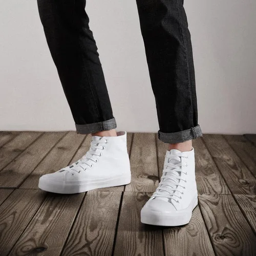 Vista 73 de ZGR Tenis de lona para hombre, con cordones, clásicos, casuales, para caminar
