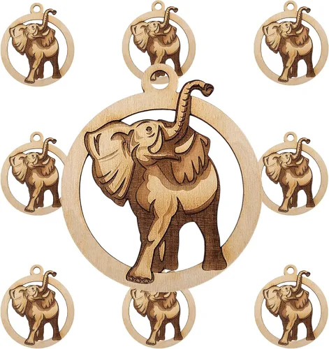 Vista 5 de Elephant Ornament, Elephant Christmas Decorations, Zoo and Safari Animals Ornaments Keepsakes and Souvenirs