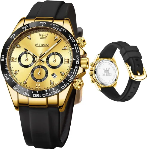 Vista 13 de OLEVS Relojes de diamante de lujo pequeños para mujer - Pulsera de acero inoxidable, impermeables, analógicos, luminosos, con fecha, relojes