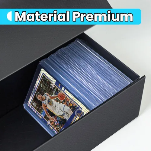Vista 9 de Vowcarol Caja de almacenamiento para tarjetas coleccionables, caja de almacenamiento de carga superior, caja de pasatiempos para 800 tarjetas, 1