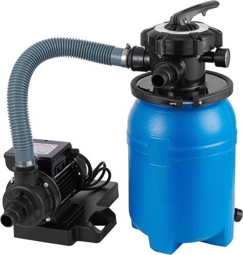 Vista 8 de Bomba de filtro de arena de 10 pulgadas, bomba de piscina de 1/3 HP, 2640 GPH de alto flujo, bomba de filtro de arena para piscina sobre el suelo