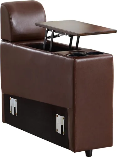 Vista 13 de RARZOE Módulo de Reposabrazos para Sofá Seccional Modular, Reposabrazos de Pana Módulo de Sofá Modular Parte Lateral para Sala de Estar Sofá