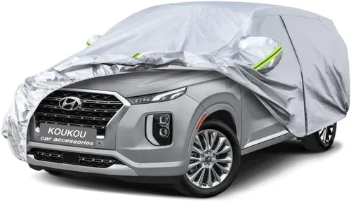 Vista 131 de KouKou Funda impermeable para automóvil SUV adecuada para BMW X1 de 2009 a 2025, 7 capas a prueba de viento para todo tipo de clima, cubierta
