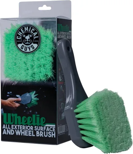 Vista 7 de Chemical Guys, Wheelie Wheel & Exterior Brush for Rims & Tires, Soft, Green