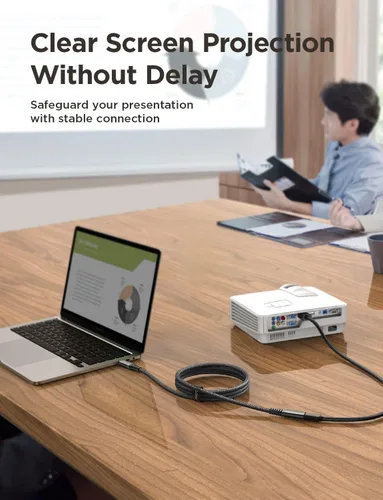 Vista 6 de AINOPE Cable de Extensión USB C, 20Gbps/USB3.2 Transferencia Rápida USB Tipo C Extensor 240W Carga Compatible con iPhone 16 pro max/PSVR2/USB C