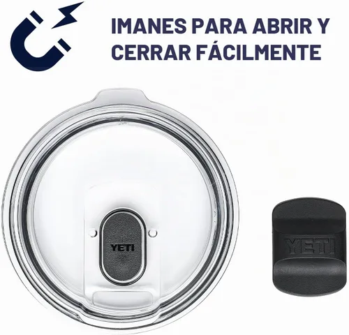 Vista 5 de YETI Rambler - Taza apilable de 10 onzas, aislada al vacío, acero inoxidable con tapa MagSlider, acero inoxidable